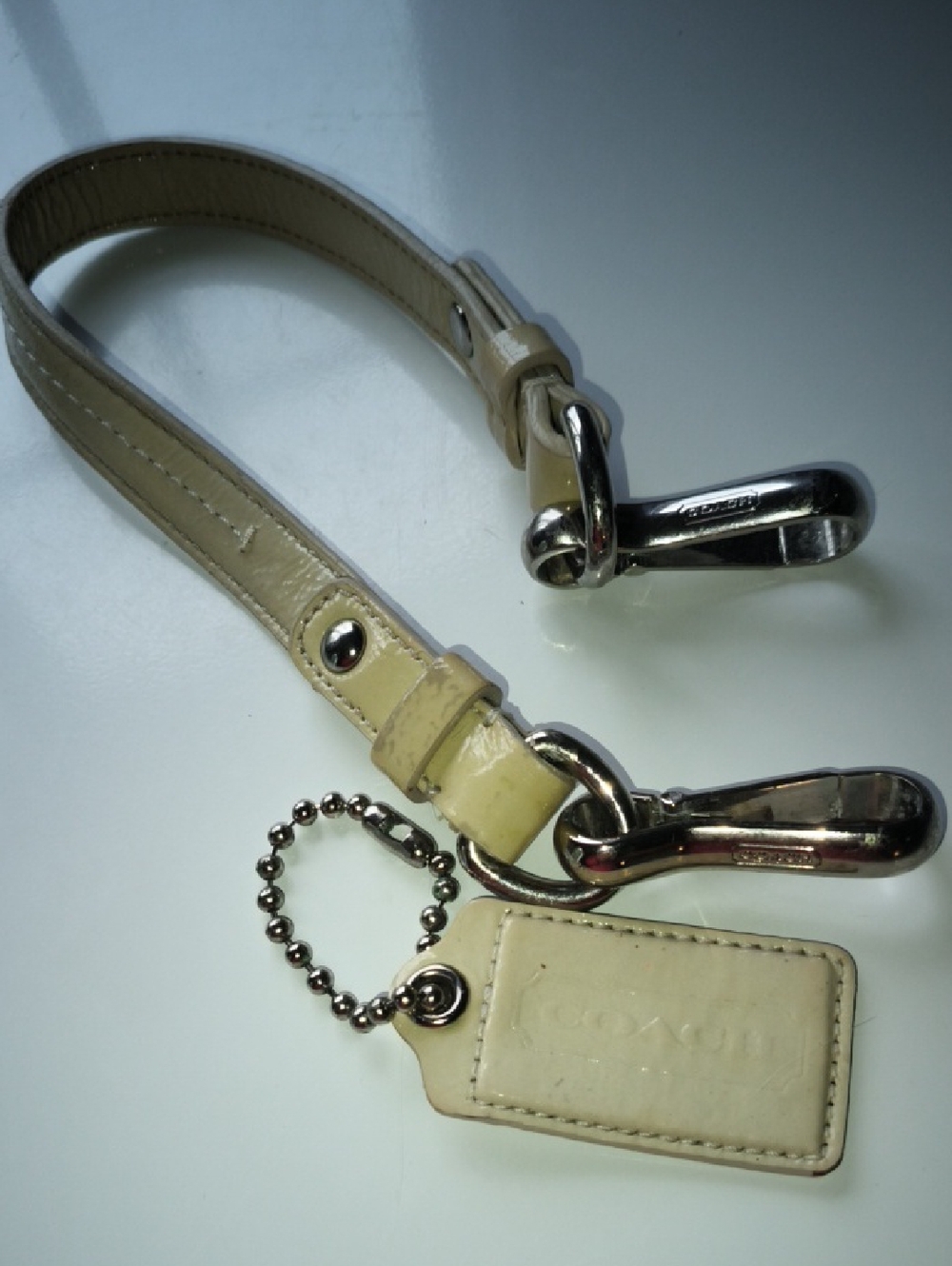 Coach Keytag And Coach Bag Signature Strap